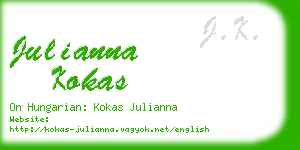 julianna kokas business card